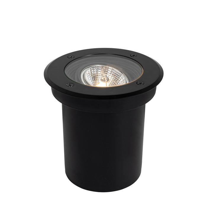 QAZQA Moderne buiten grondspot zwart AR70 verstelbaar IP65 - Delux