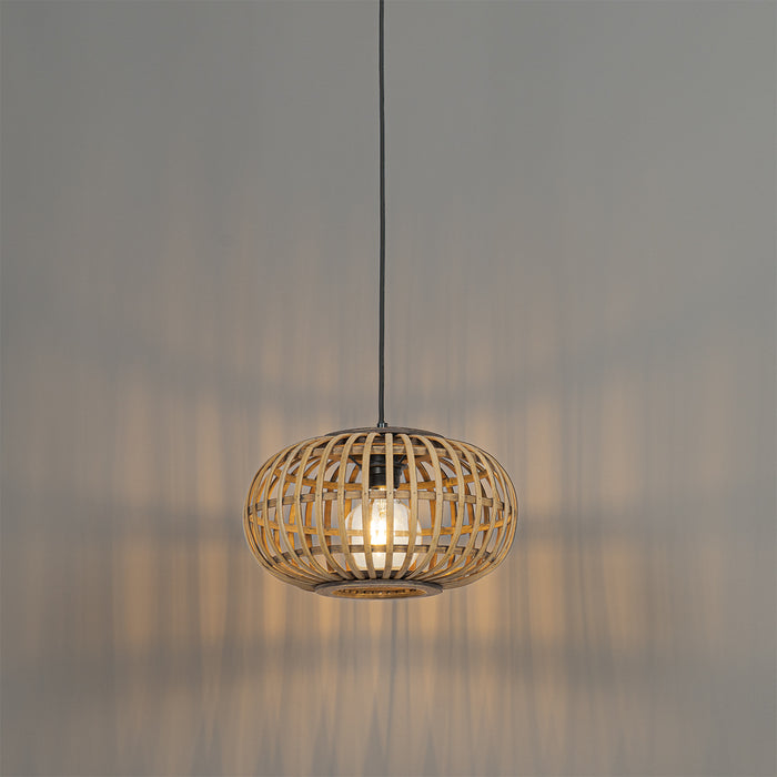 QAZQA Oosterse hanglamp bamboe 32 cm - Amira