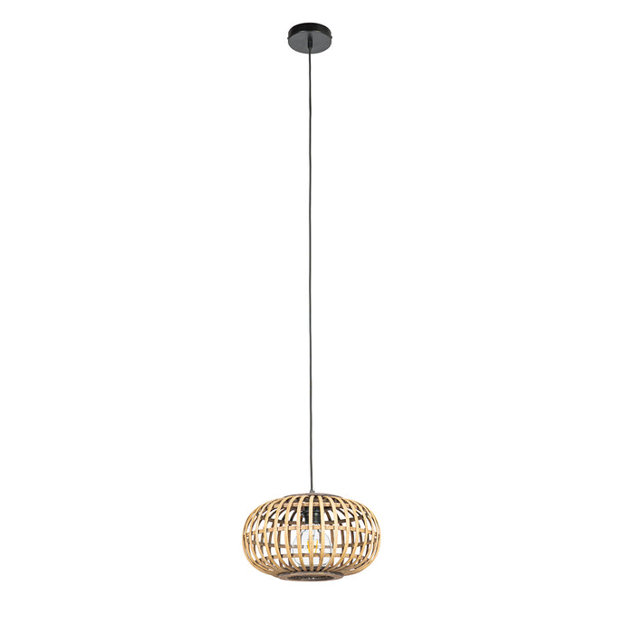 QAZQA Oosterse hanglamp bamboe 32 cm - Amira