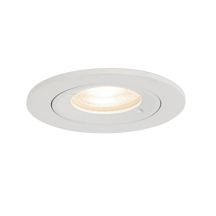 QAZQA Moderne inbouwspot wit rond IP44 - Xena Round