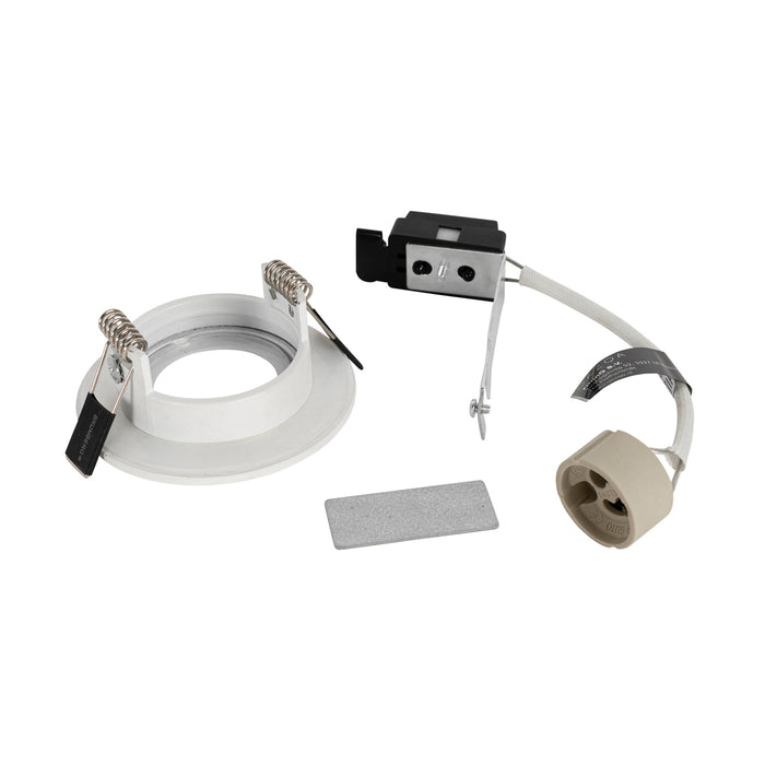 QAZQA Moderne inbouwspot wit rond IP44 - Xena Round