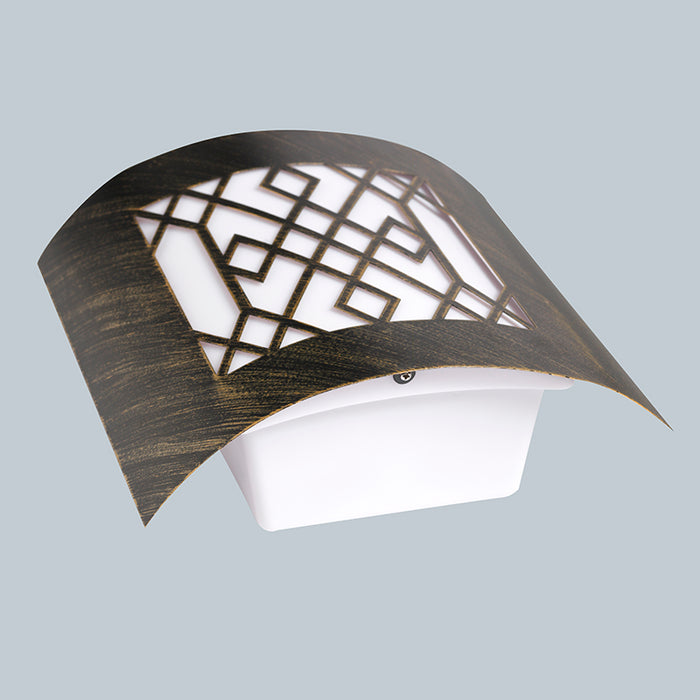 QAZQA Moderne buitenwandlamp roestbruin IP44 - Emmerald Classic