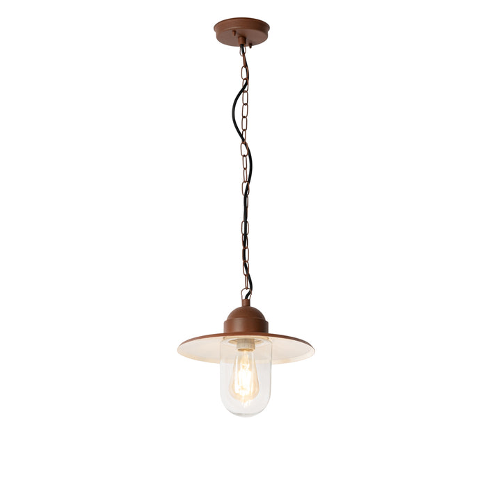 QAZQA Moderne buiten hanglamp roestbruin IP44 - Kansas