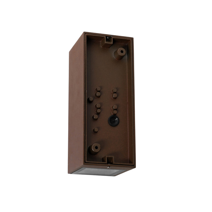 QAZQA Industriële wandlamp roestbruin 2-lichts AR70 IP54 - Baleno