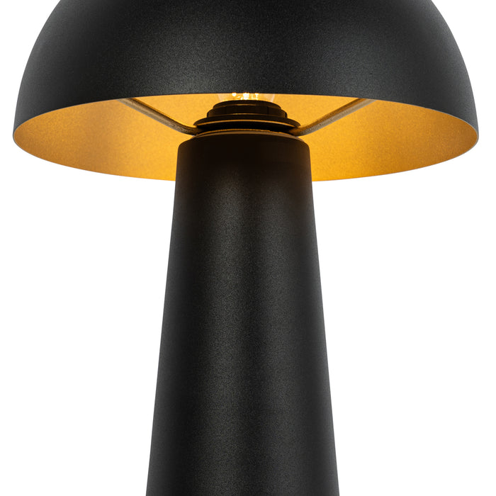 QAZQA Buiten vloerlamp zwart 65 cm - Mushroom