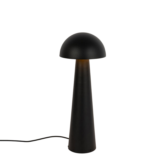 QAZQA Buiten vloerlamp zwart 65 cm - Mushroom
