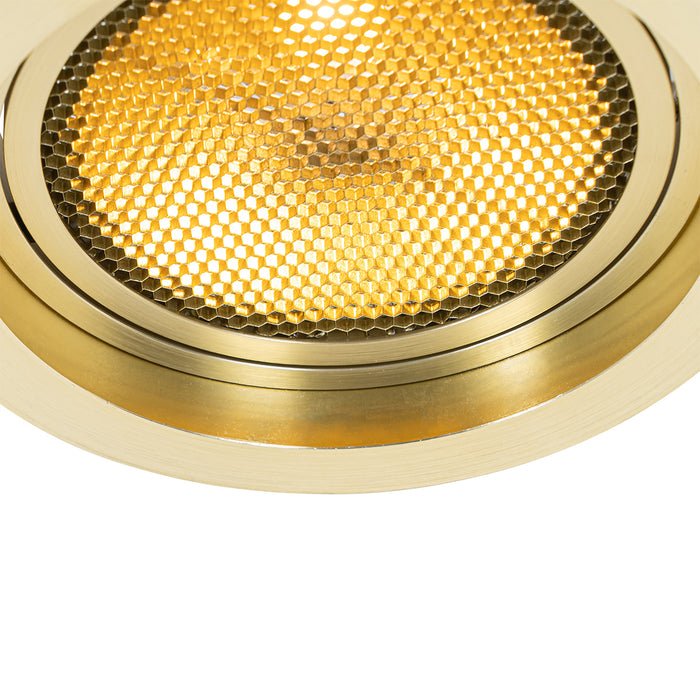 QAZQA Moderne inbouwspot goud verstelbaar - Coop 111 Honey