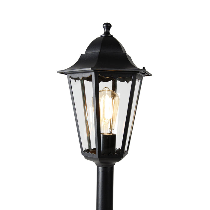 QAZQA Smart staande buitenlantaarn zwart 120 cm incl. Wifi ST64 - New