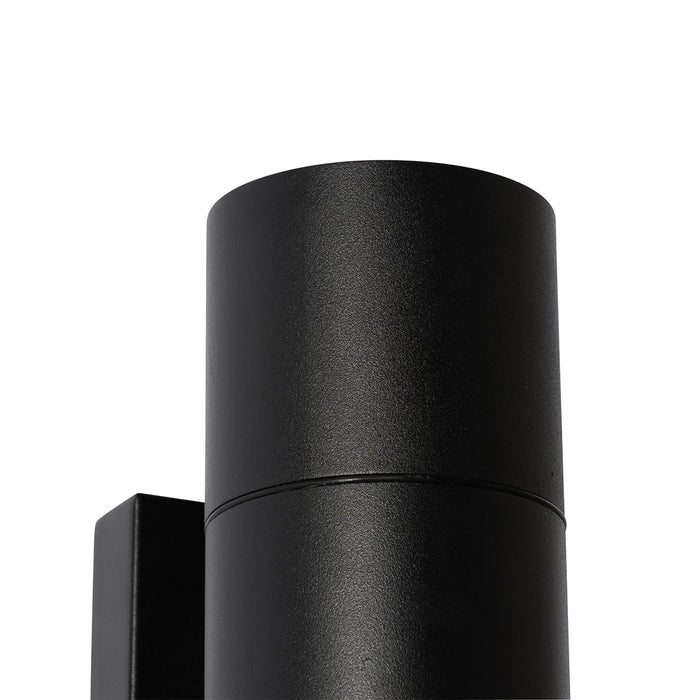 QAZQA Professional Buiten wandlamp zwart 2-lichts AR70 IP44 - Duo