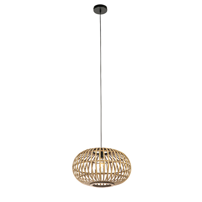 QAZQA Oosterse hanglamp bamboe 44 cm - Amira