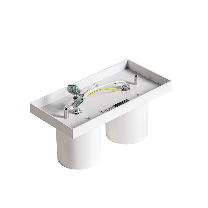 QAZQA Moderne plafondspot wit 2-lichts - Tubo