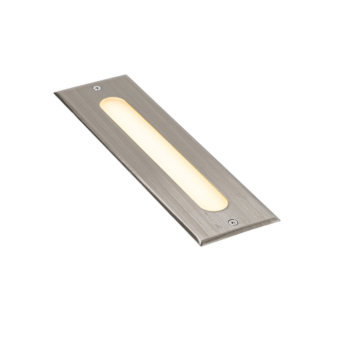 QAZQA Moderne grondspot staal 30 cm incl. LED IP65 - Eline