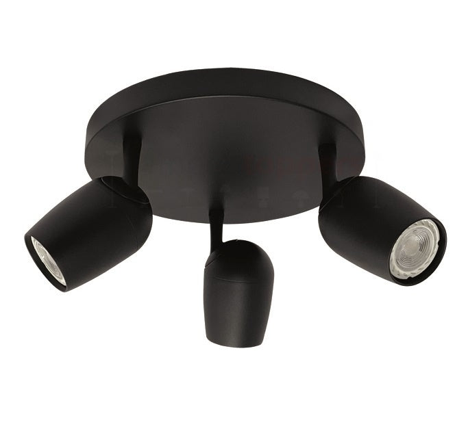Freelight Spot Trova Zwart GU10 3-Lichts