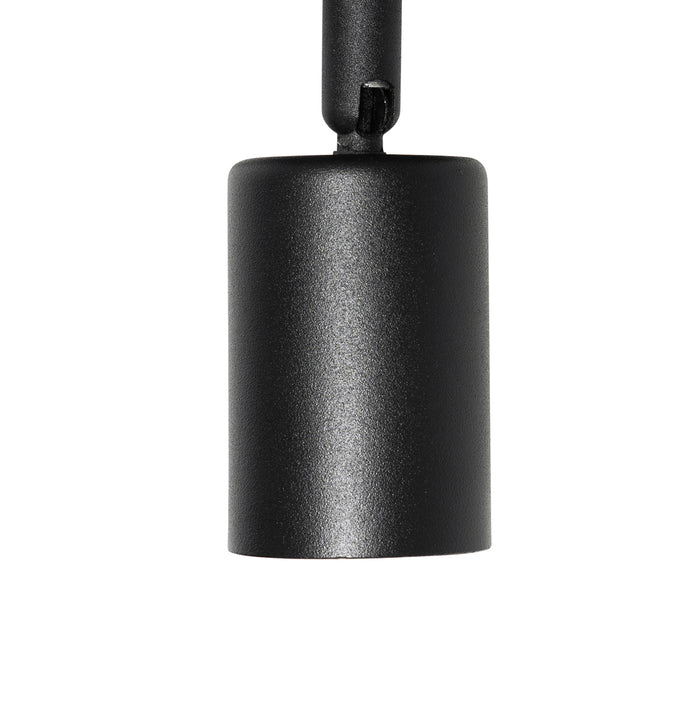 QAZQA Moderne plafondspot zwart vierkant - Facil