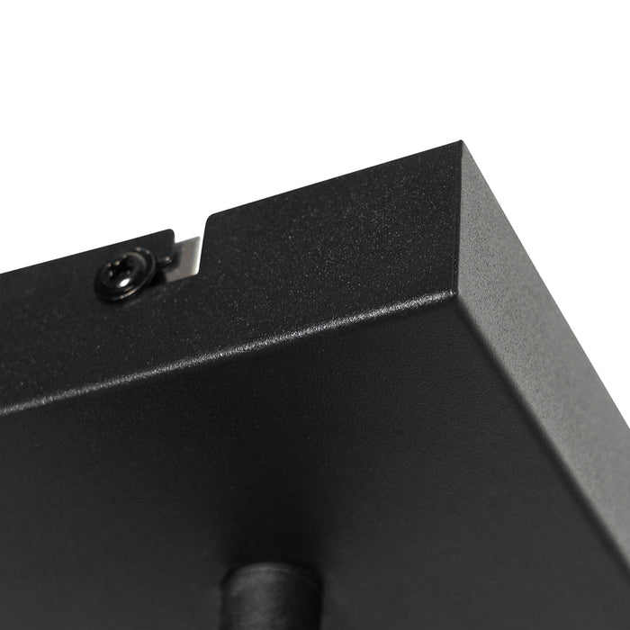 QAZQA Moderne plafondspot zwart vierkant - Facil