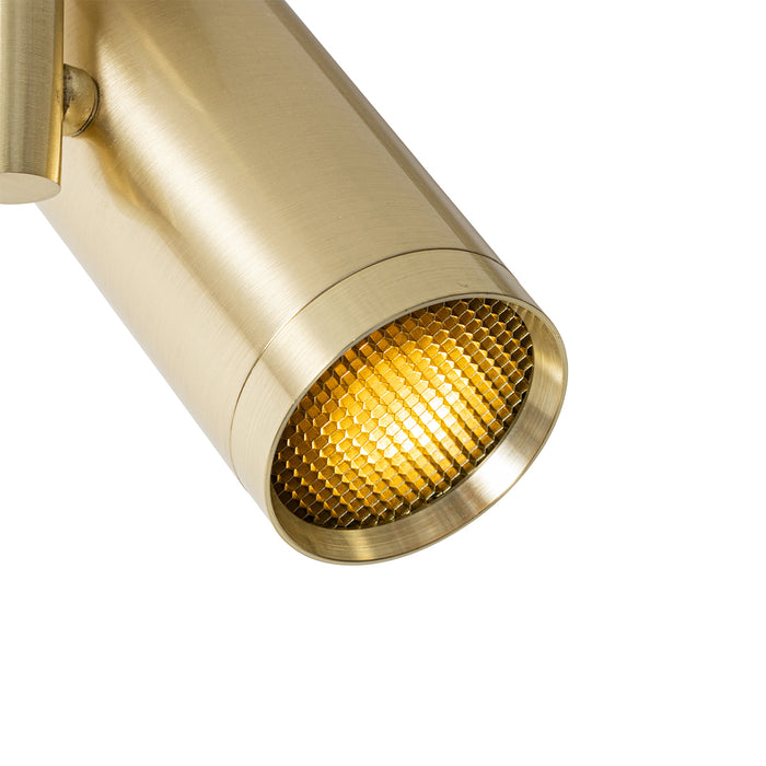 QAZQA Design spot goud verstelbaar - Scopio Honey