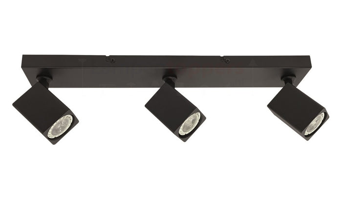 Freelight Spot Quadro Zwart GU10 3-Lichts