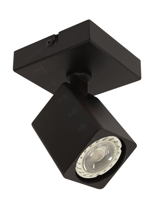 Freelight Spot Quadro Zwart GU10 1-Lichts