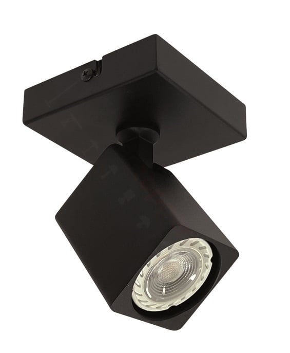 Freelight Spot Quadro Zwart GU10 1-Lichts