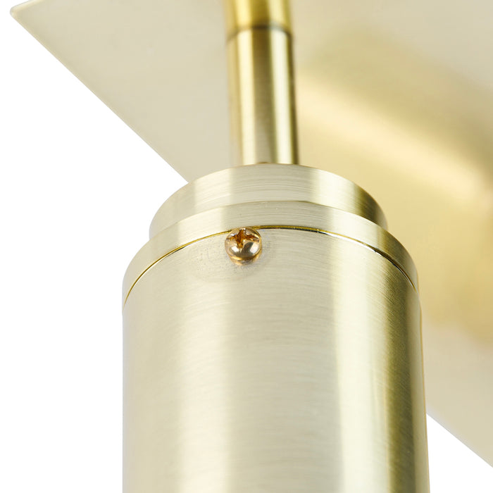 QAZQA Moderne badkamer spot messing vierkant 3-lichts IP44 - Ducha