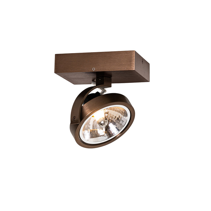 QAZQA Design spot donkerbrons draai en kantelbaar - Go