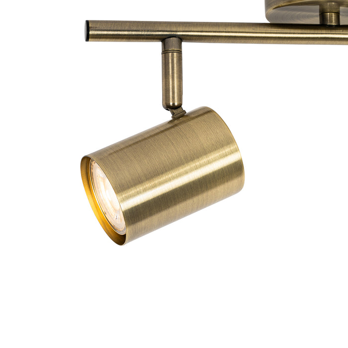 QAZQA Moderne spot brons kantelbaar 2-lichts - Jeana