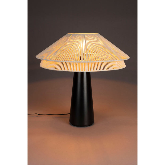 Dutchbone Elon Tafellamp Beige| Zwart