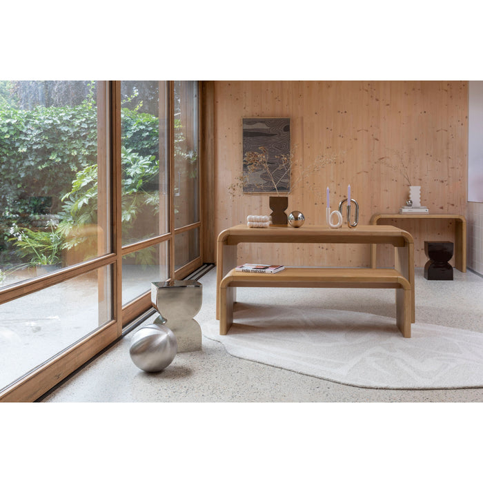 Zuiver Brave Eettafelbank Hout - Bruin