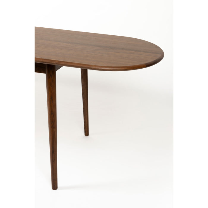 Zuiver Twist Uitschuifbare Eettafel 185|240x90 cm Walnoot - Bruin