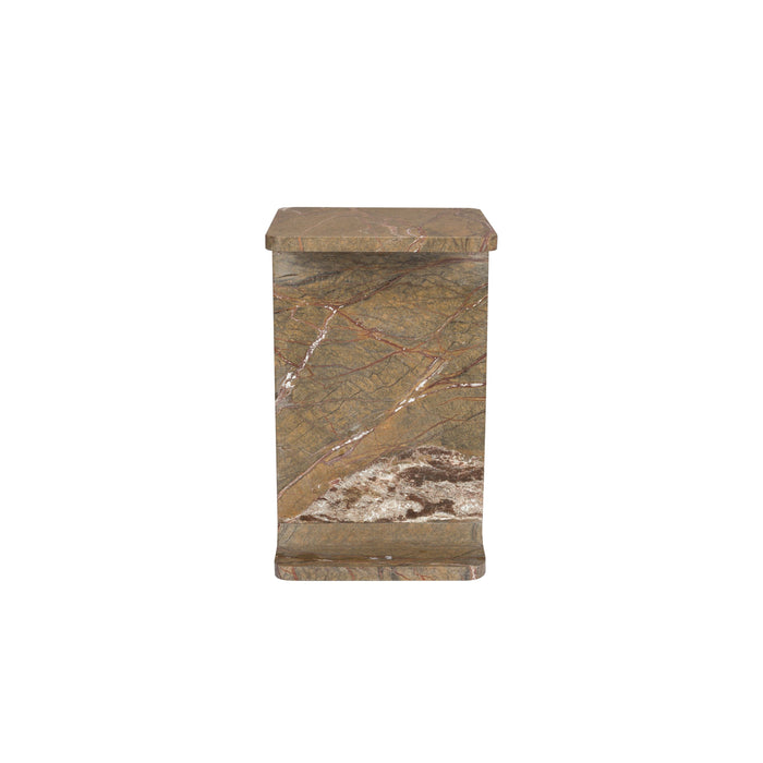 Dutchbone Satpura Bijzettafel Vierkant 31x31 cm Marmer Bruin