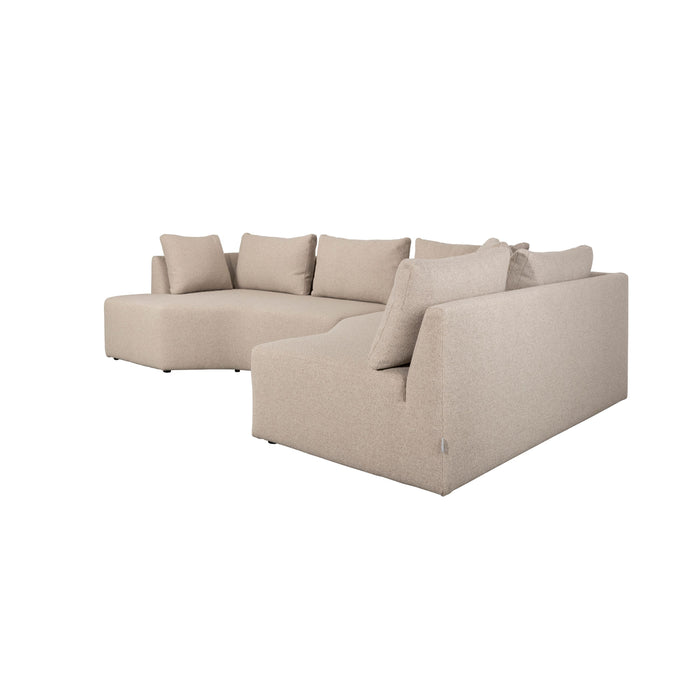 Zuiver Prosper Hoekbank Rechts Cappuccino| Beige