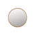 Dutchbone Caroun Spiegel| Wandspiegel Rond Groot 80x80 Hout - Bruin