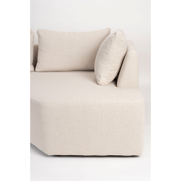 Zuiver Prosper Hoekbank Links Sand| Off-white - Beige