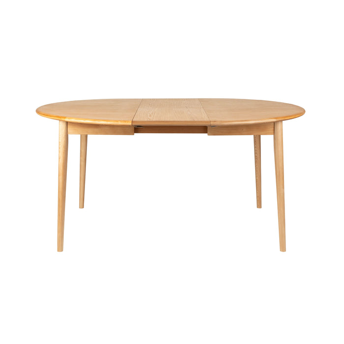 Zuiver Twist Uitschuifbare Eettafel Rond 120|160 cm Eikenhot - Beige