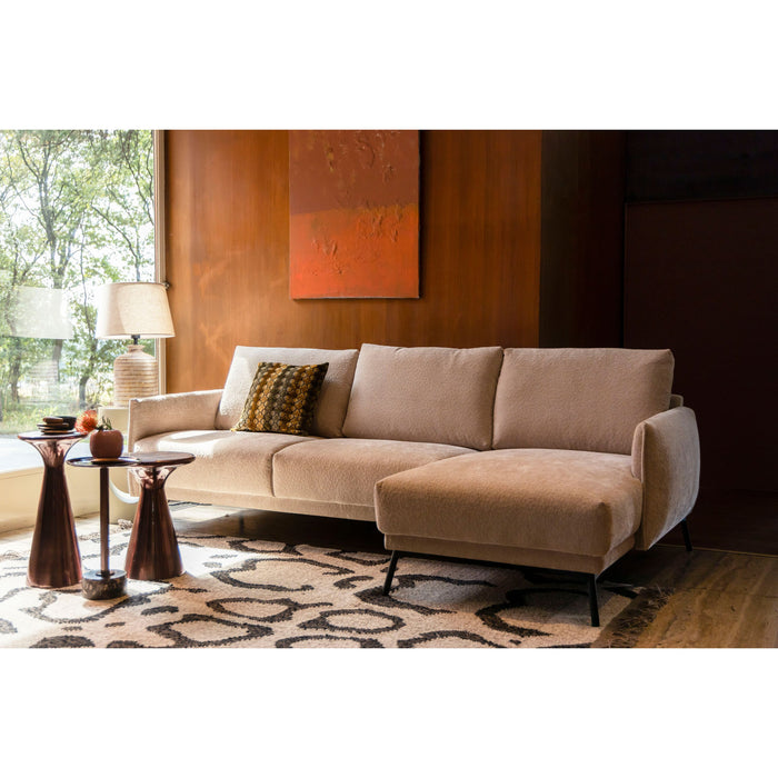 Dutchbone Mount Bijzettafel Rond 25x25 cm Marmer Bruin