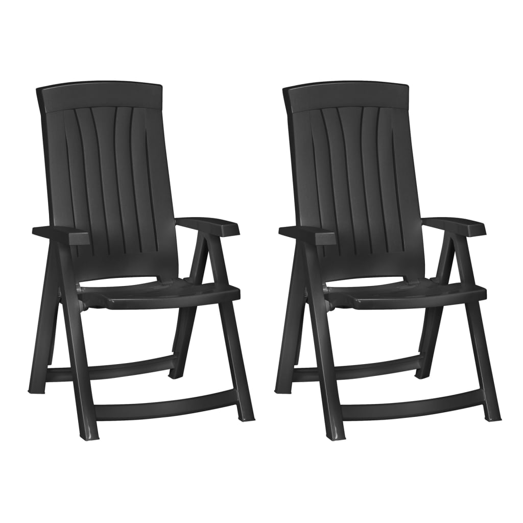 Keter Tuinstoelen Corsica 2 st verstelbaar grijs