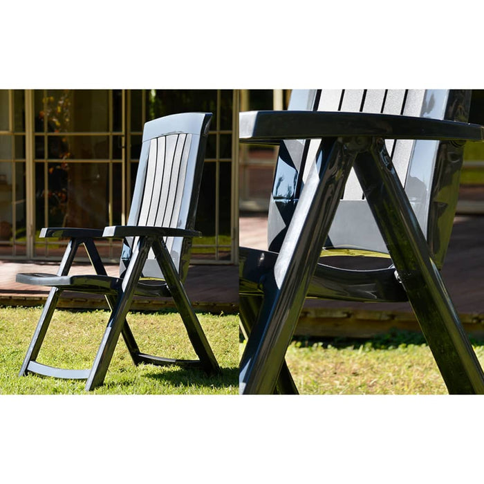 Keter Tuinstoelen Corsica 2 st verstelbaar grijs