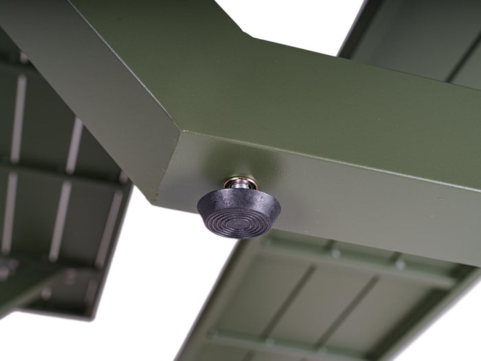 Aluminium picknicktafel Dex 200 cm olijfgroen