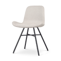 Nolon Noa-Fé Eetkamerstoel Beige - Stof - Zwart Onderstel