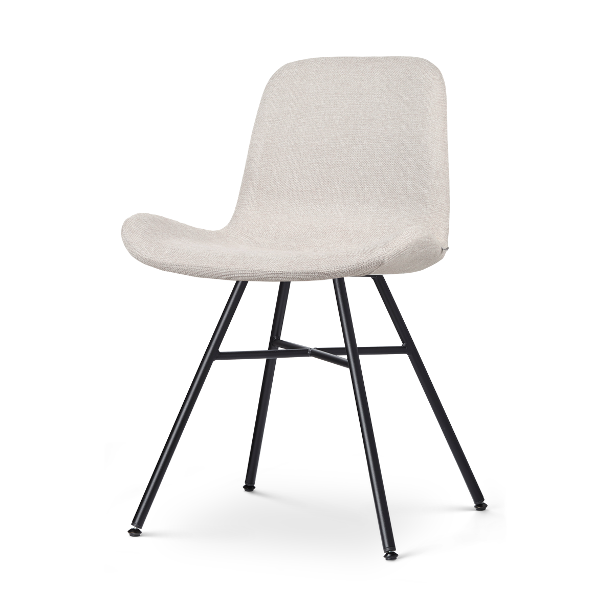 Nolon Noa-Fé Eetkamerstoel Beige - Stof - Zwart Onderstel
