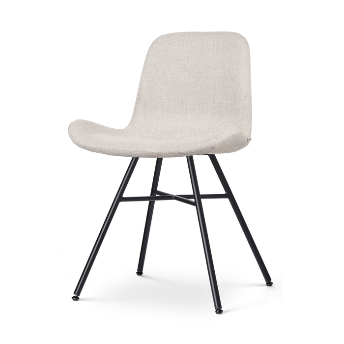 Nolon Noa-Fé Eetkamerstoel Beige - Stof - Zwart Onderstel