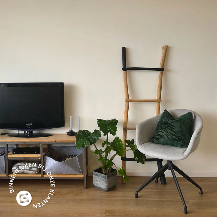 Nolon Nola-Otis Draaibare Eetkamerstoelen Set - Lichtgrijs - Zwart