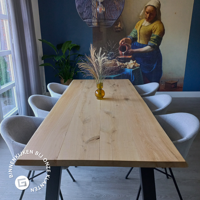 Nolon Noa-Otis Eetkamerstoelen Set van 2 - Beige - Zwarte Poten