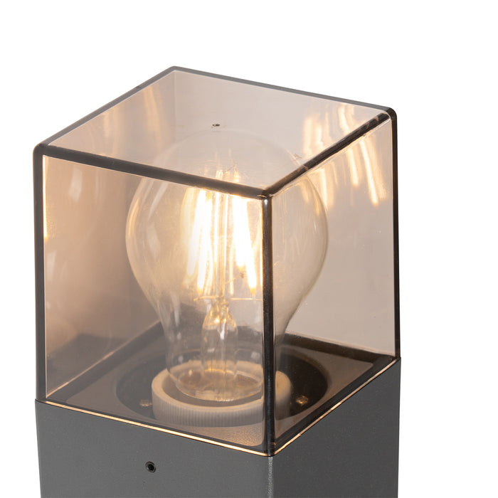 QAZQA Buiten wandlamp donkergrijs met bewegingsmelder IP44 - Denmark