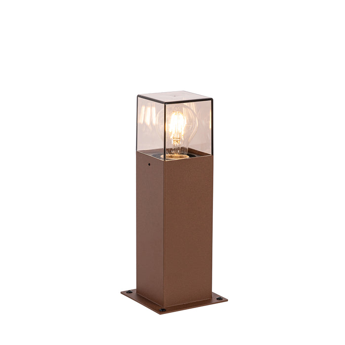 QAZQA Industriële staande buitenlamp roestbruin 30 cm IP44 - Denmark