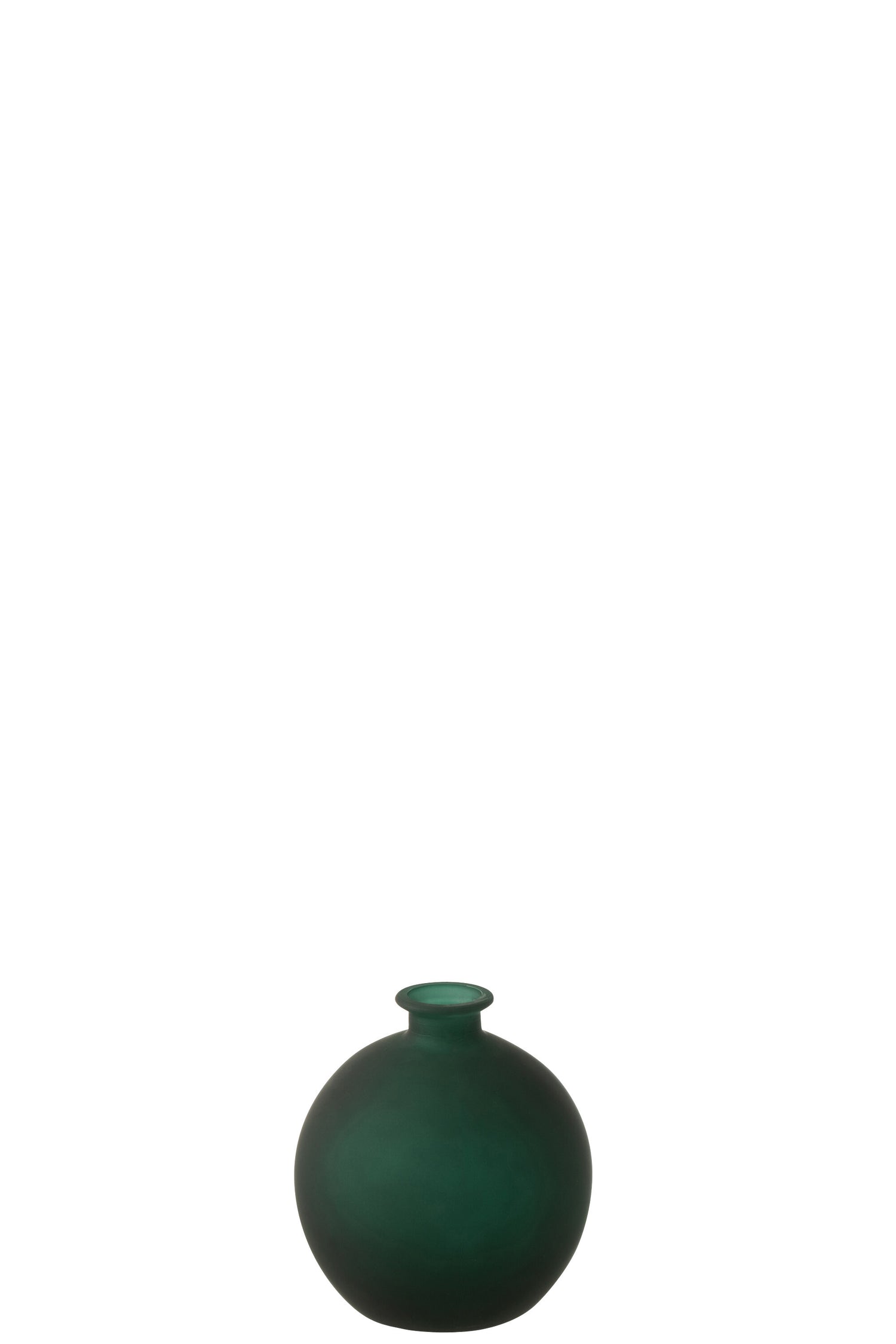 J-Line vaas Bal - glas - groen - small - Ø 16 cm