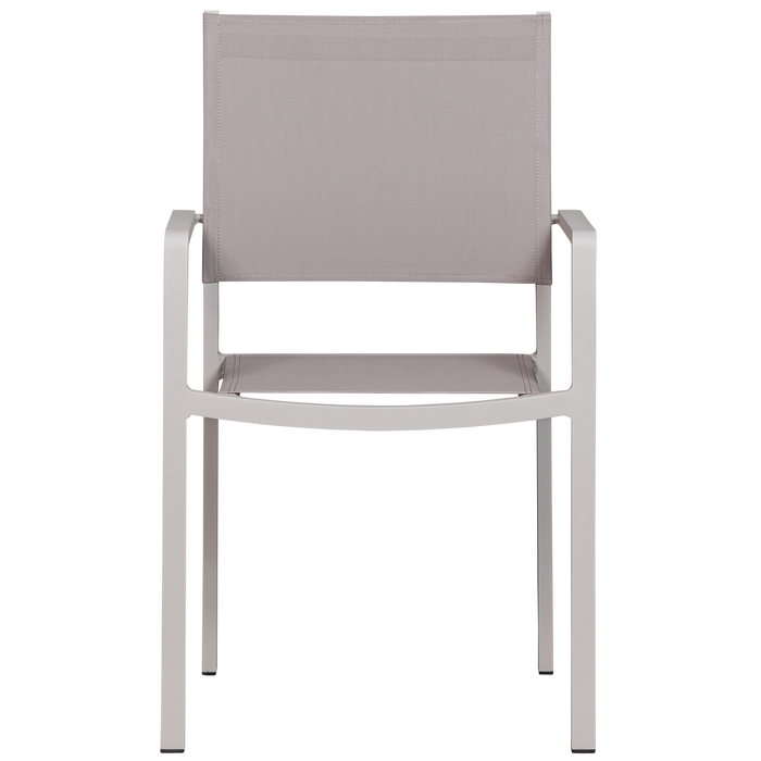 WOOOD Fowl Tuinstoel - Aluminium|Textileen - Zand - Set van 2