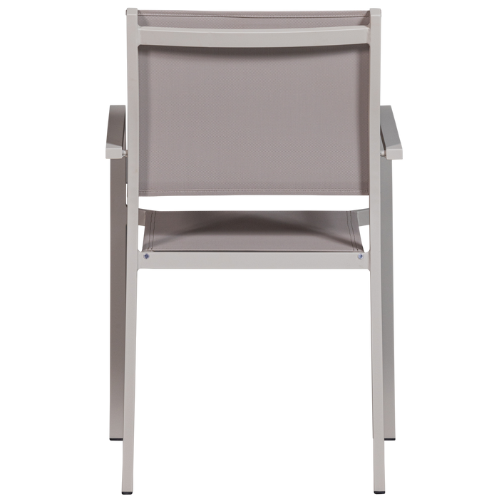 WOOOD Fowl Tuinstoel - Aluminium|Textileen - Zand - Set van 2