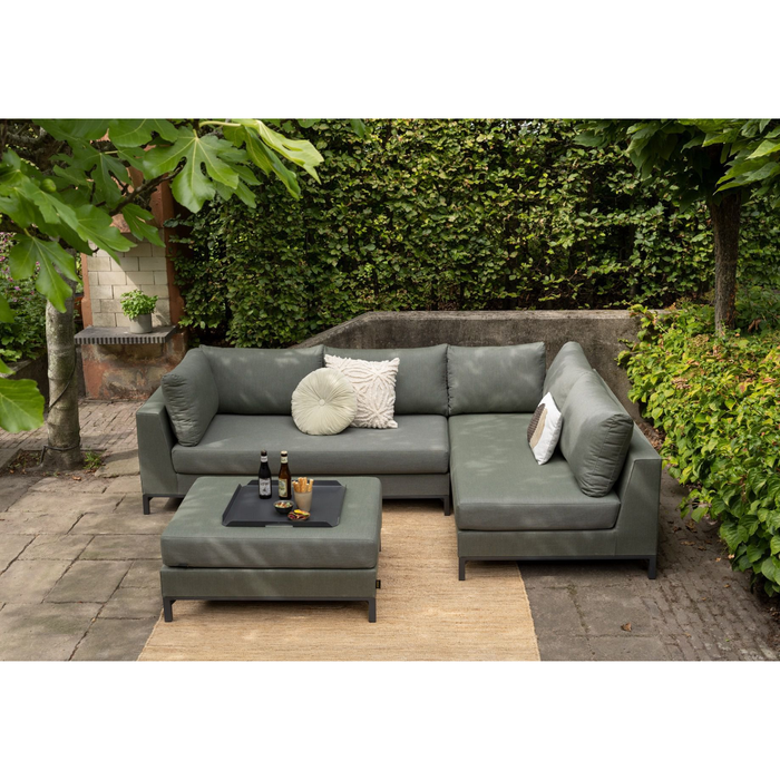 WOOOD Sicilië Loungeset All Weather - Rechts - Groen