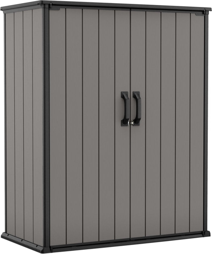 Keter Premier Tall Opbergkast – 139.5x77x170cm – Grijs